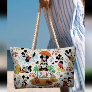 Disney Red and Yellow Mickey Mouse Tote Bag New